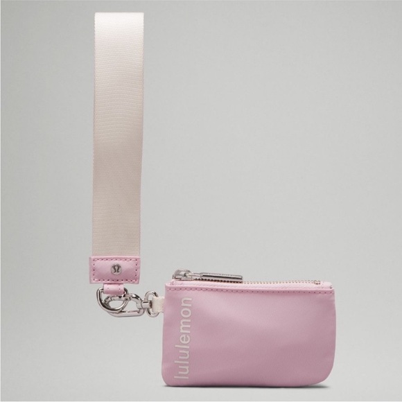 Lululemon Dual Pouch Wristlet White Opal / Pink Peony RARE NEW NWT - Picture 5 of 8